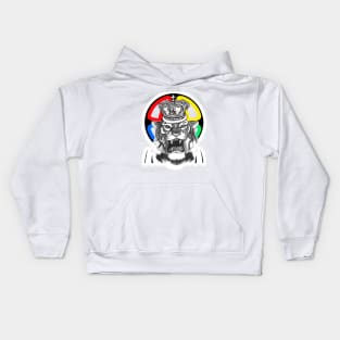 crowned tiger Kids Hoodie